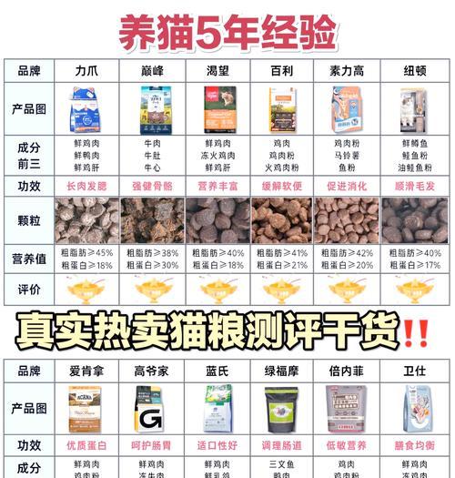 如何创建猫粮配方的表格模板？