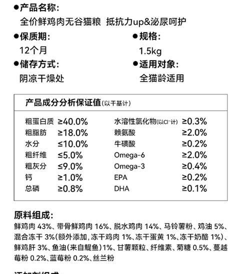 猫粮中的粉末成分是什么？