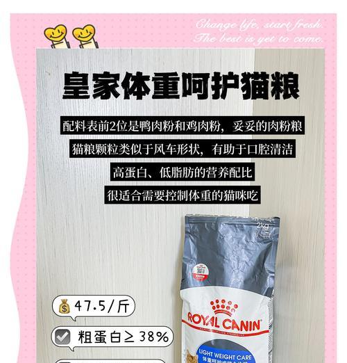 小猫减肥期间适宜的猫粮选择是什么？