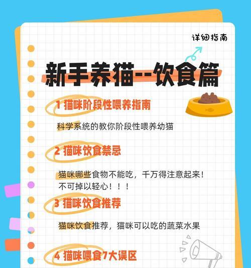 猫咪全阶段饮食管理应该注意什么？如何选择合适的猫粮？