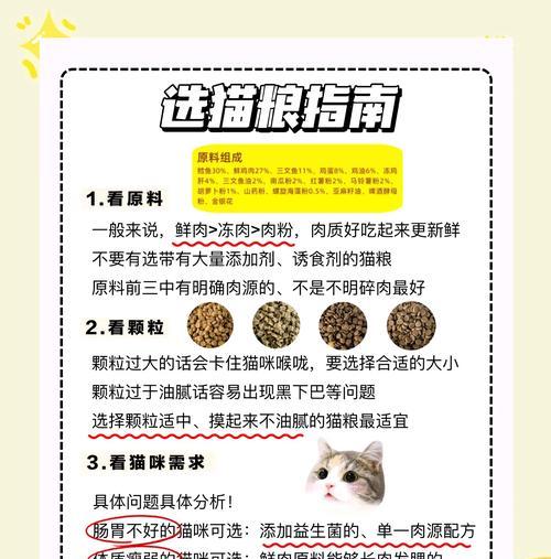 猫粮里面有什么成分吃了不吃老鼠？如何选择合适的猫粮？