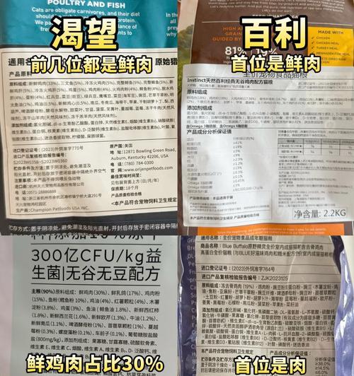 哪款猫粮的肉成分最多？这对猫咪健康有何影响？
