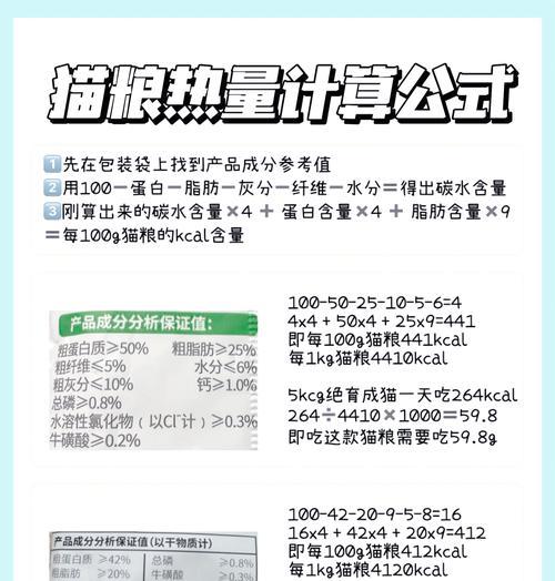 如何计算猫粮中的脂肪含量？了解这一信息的重要性是什么？