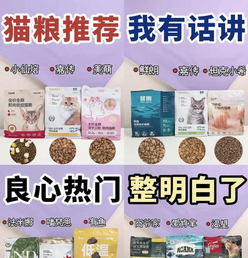 如何选择适合猫咪的猫粮品牌？哪些猫粮品牌口碑较好？
